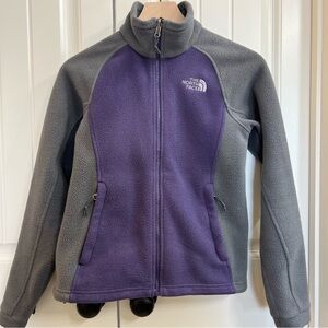 The North Face Womens Fleece Jacket in Purple/Gray, Size XS